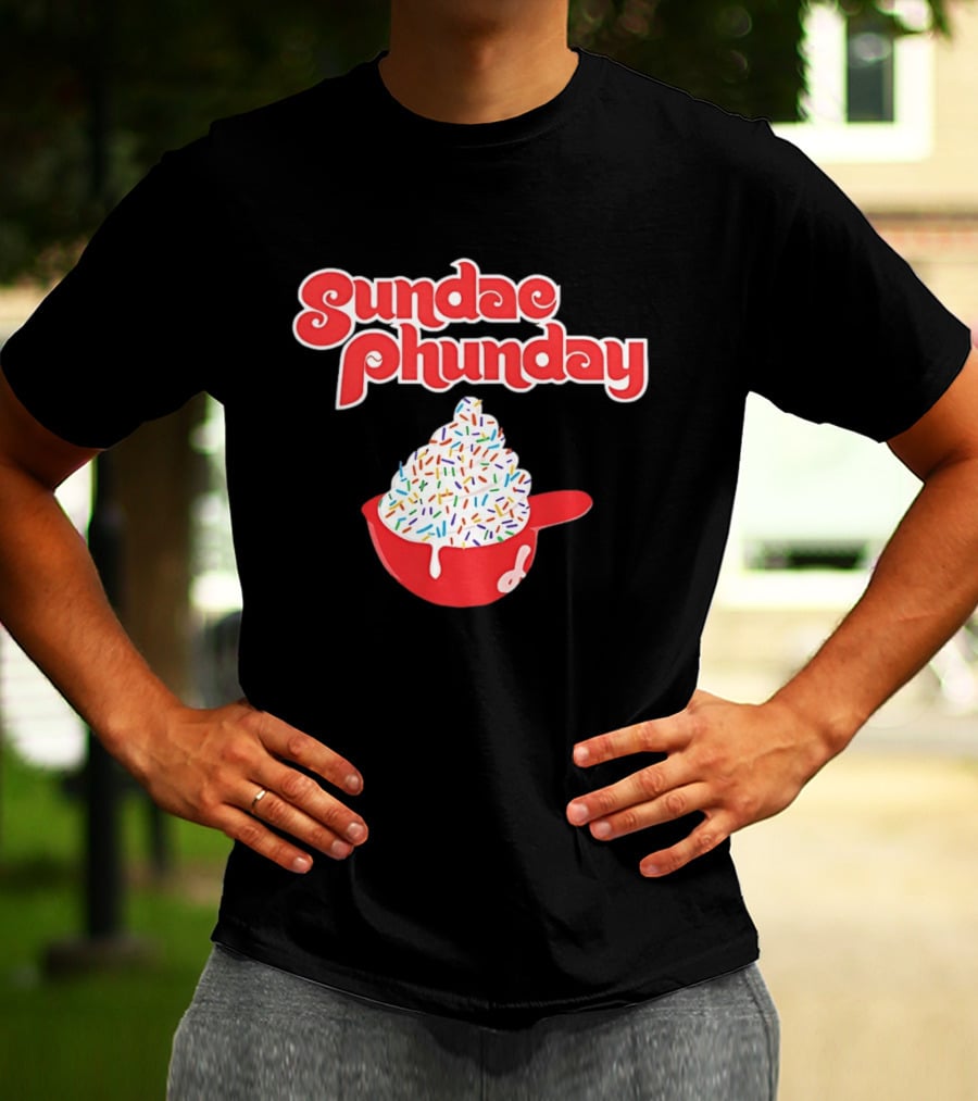 Philadelphia Phillies Sundae Phunday Ice Cream Helmet Sprinkle Delight T-Shirt