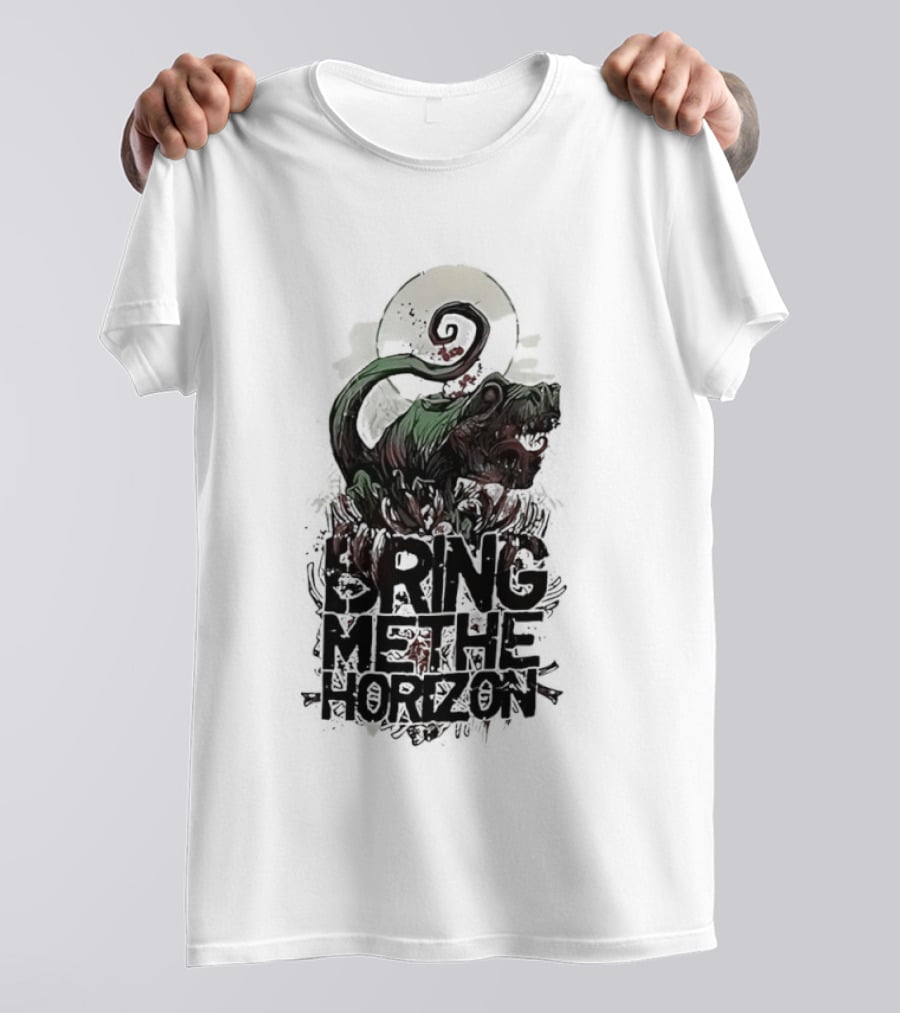 Dinosaur Bring Me The Horizon Spiral Tail T-Shirt