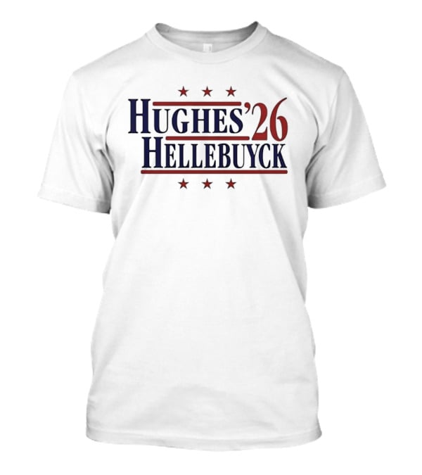 Hughes '26 Hellebuyck Stars USA Team Hockey T-Shirt