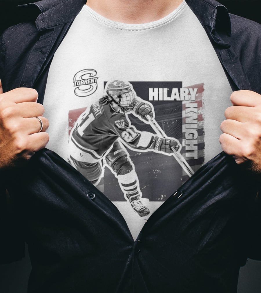Hilary Knight Seattle Torrent Hockey Player Action T-Shirt