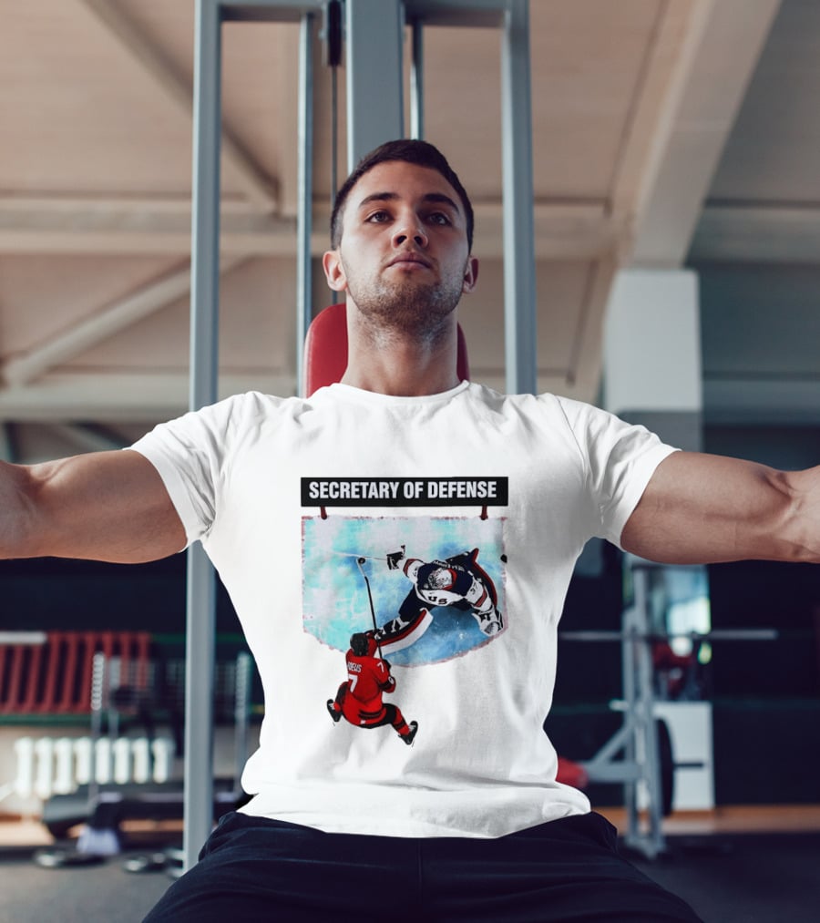 Secretary Of Defense USA Hockey Goalie Epic Save Faceoff T-Shirt