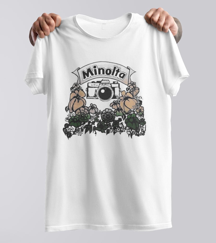 Minolta X700 Vintage Camera Floral Aesthetic T-Shirt
