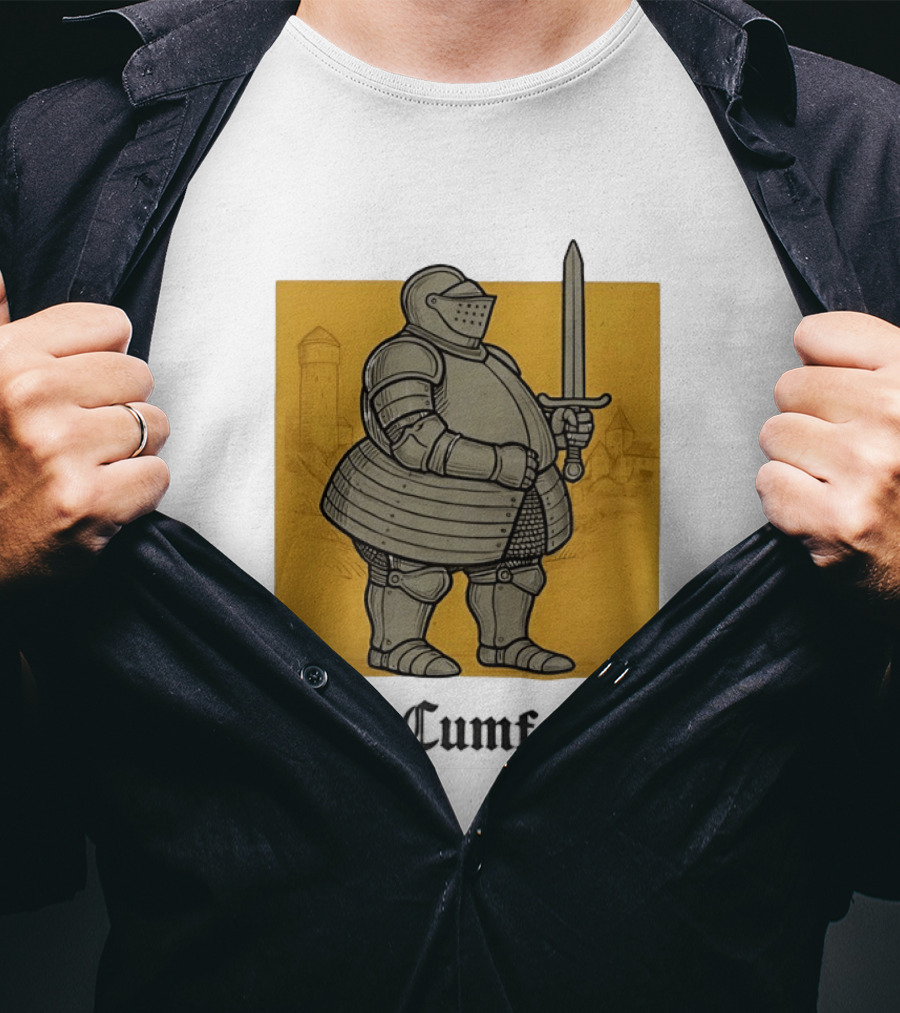 Sir Cumference Chubby Medieval Soldier Holding Sword T-Shirt