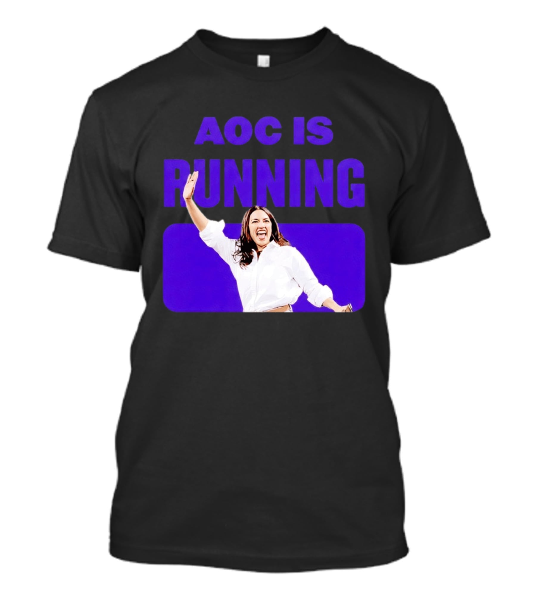 AOC Is Running For President 2028 Bold Campaign Enthusiasm T-Shirt