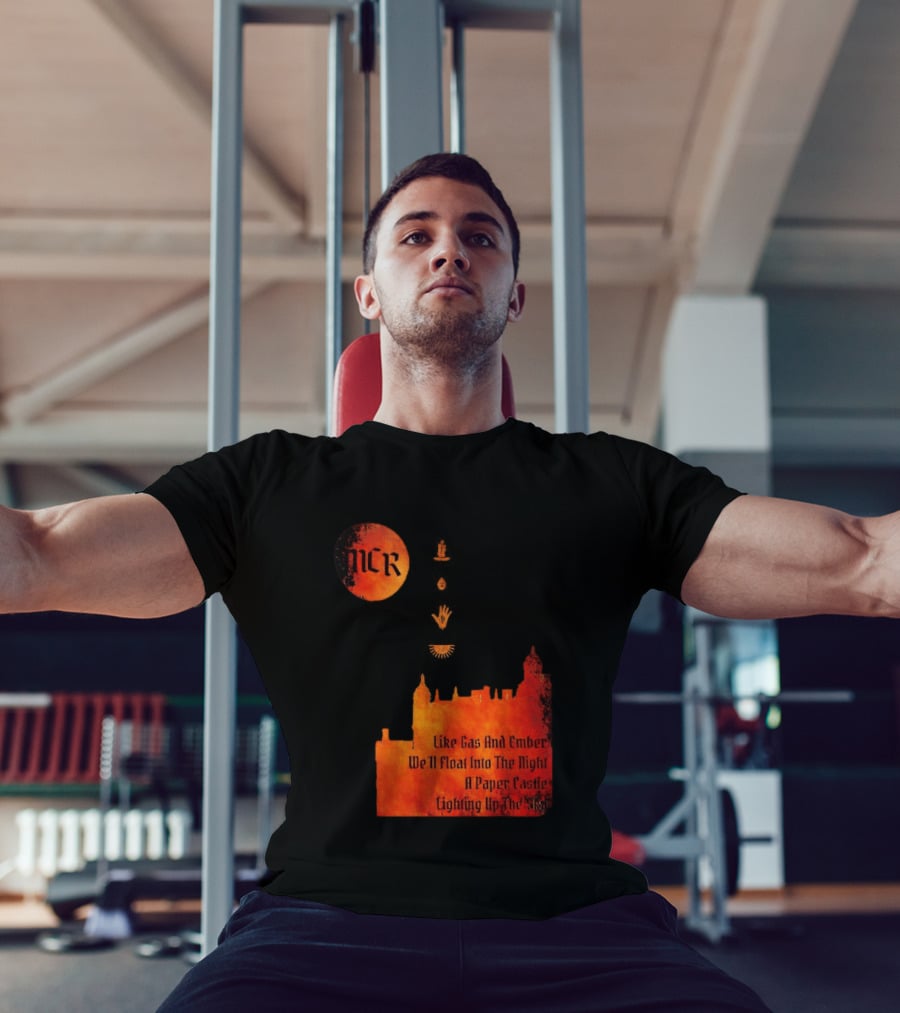 MCR Like Gas And Ember We'll Float Into The Night A Paper Castle Lighting Up The Sky T-Shirt