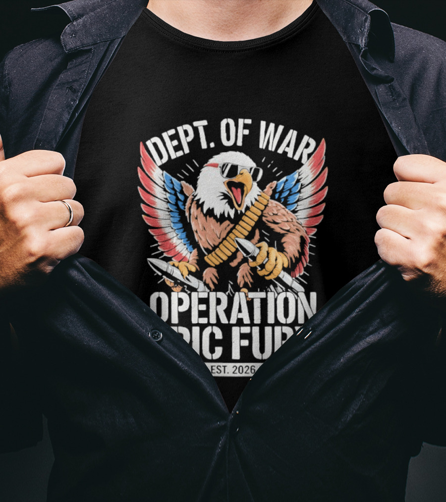 Dept Of War Operation Epic Fury Eagle Est 2026 T-Shirt
