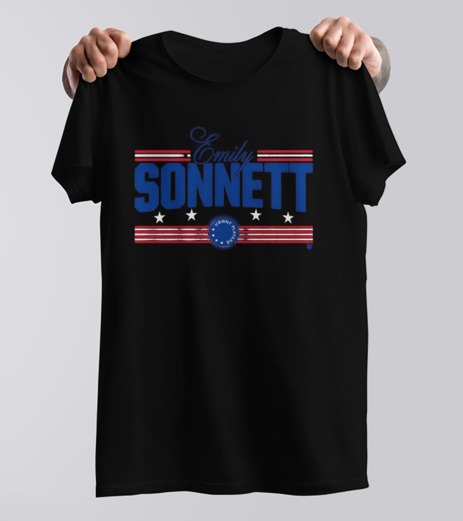 Emily Sonnett USWNT Players Stars Stripes T-Shirt