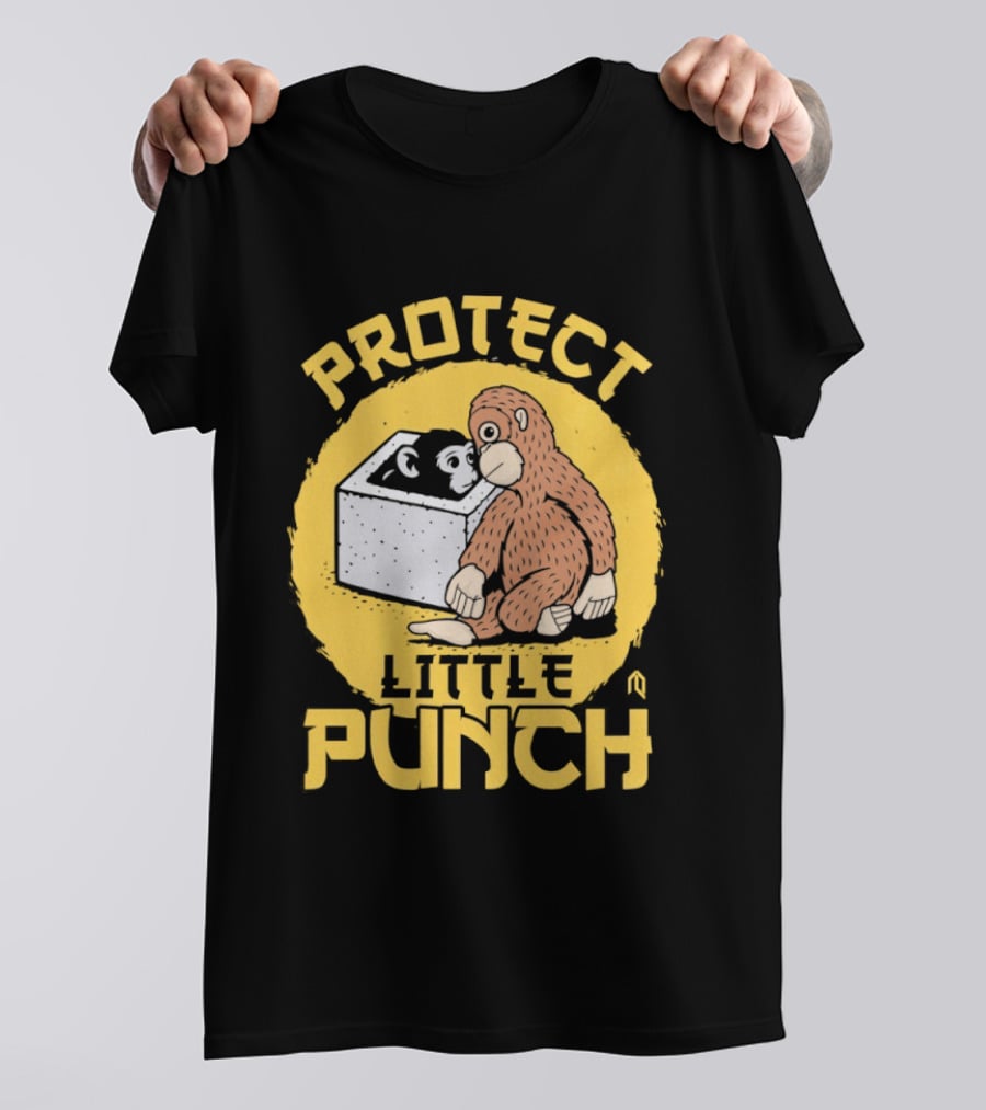 Protect Little Punch The Monkey T-Shirt