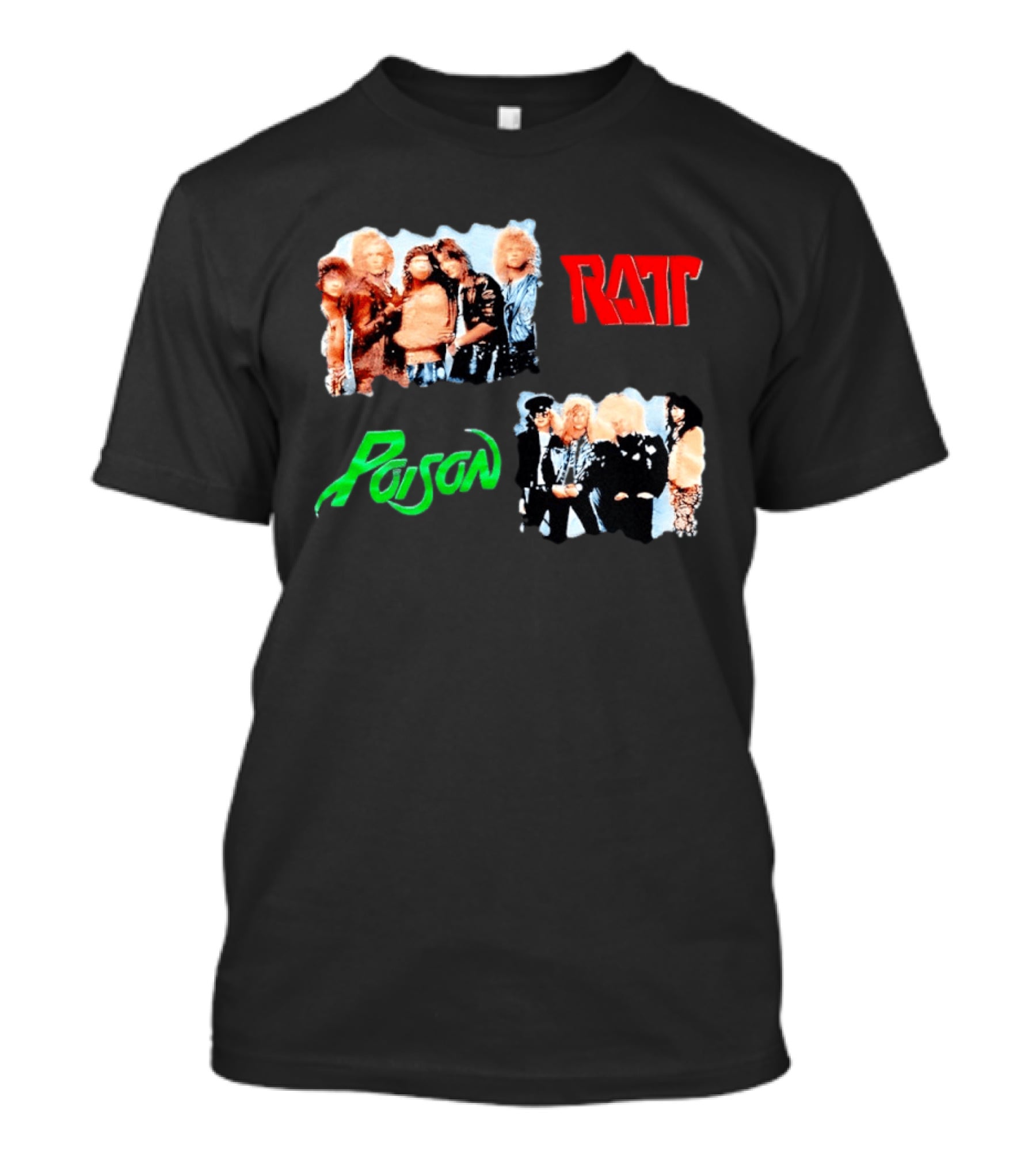 Ratt Poison 80s Glam Metal Band T-Shirt