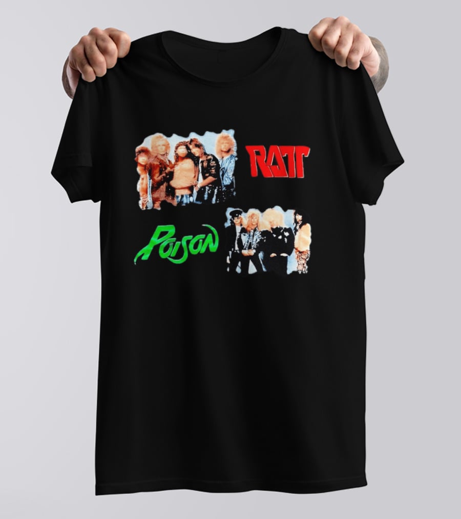 Ratt Poison 80s Glam Metal Band T-Shirt