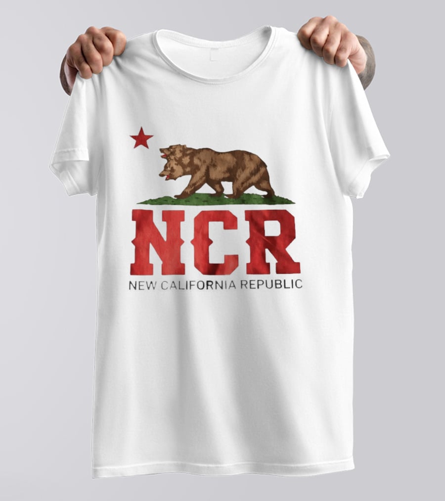 Fallout NCR Bear New California Republic Flag T-Shirt