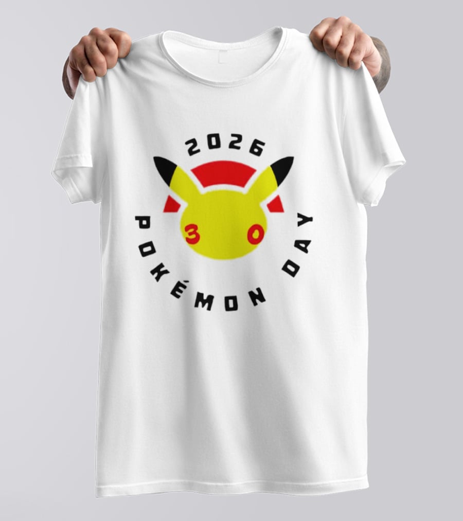 2026 Pokémon Day 30th Anniversary Pikachu T-Shirt