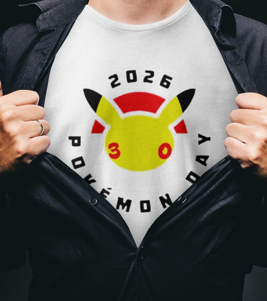 2026 Pokémon Day 30th Anniversary Pikachu T-Shirt