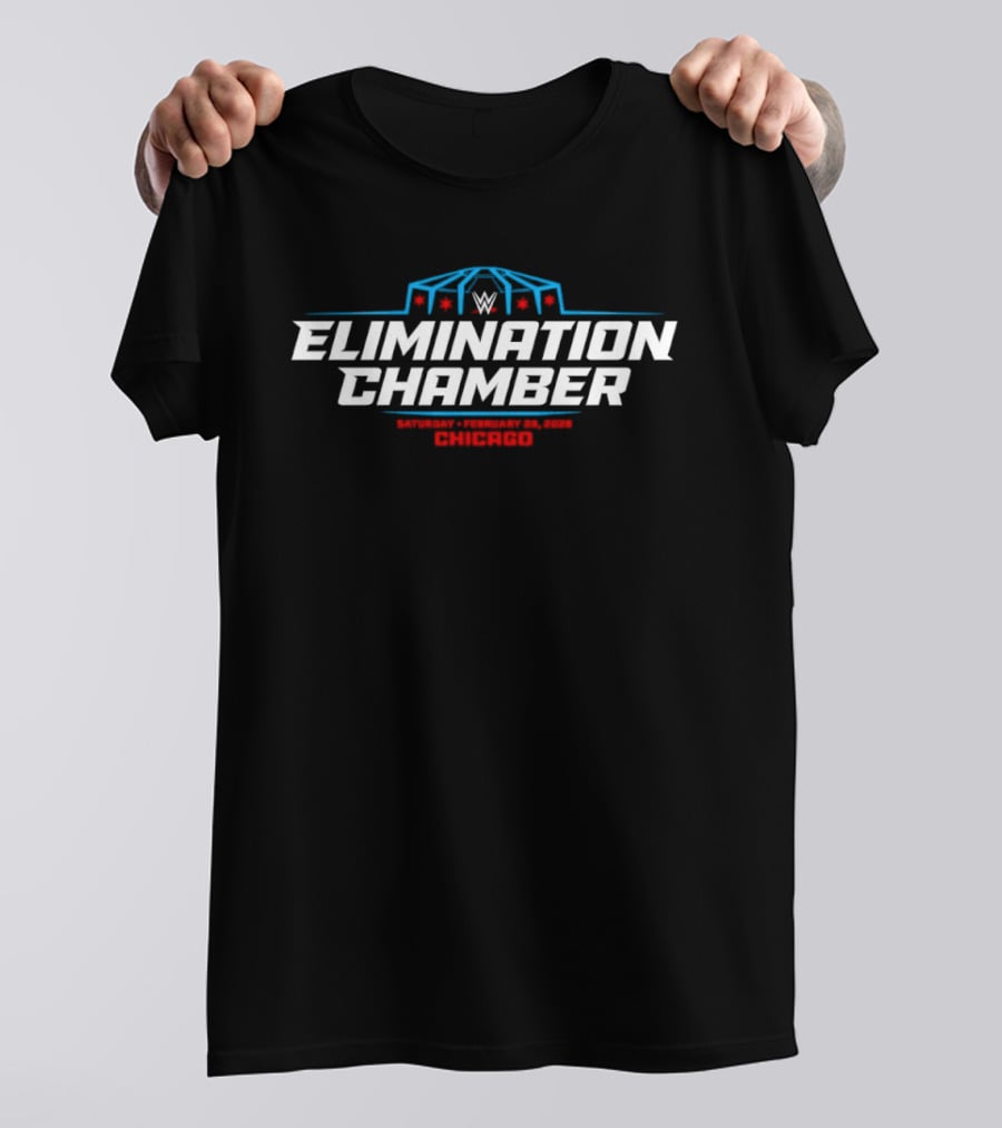 WWE Elimination Chamber 2026 Chicago Event Wrestling T-Shirt
