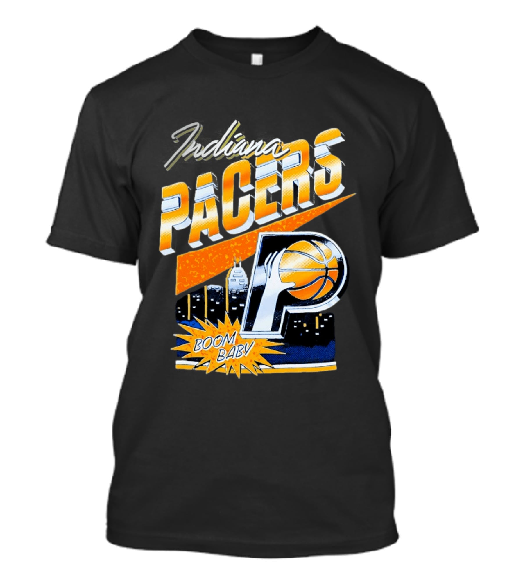 Indiana Pacers Boom Baby Basketball City T-Shirt