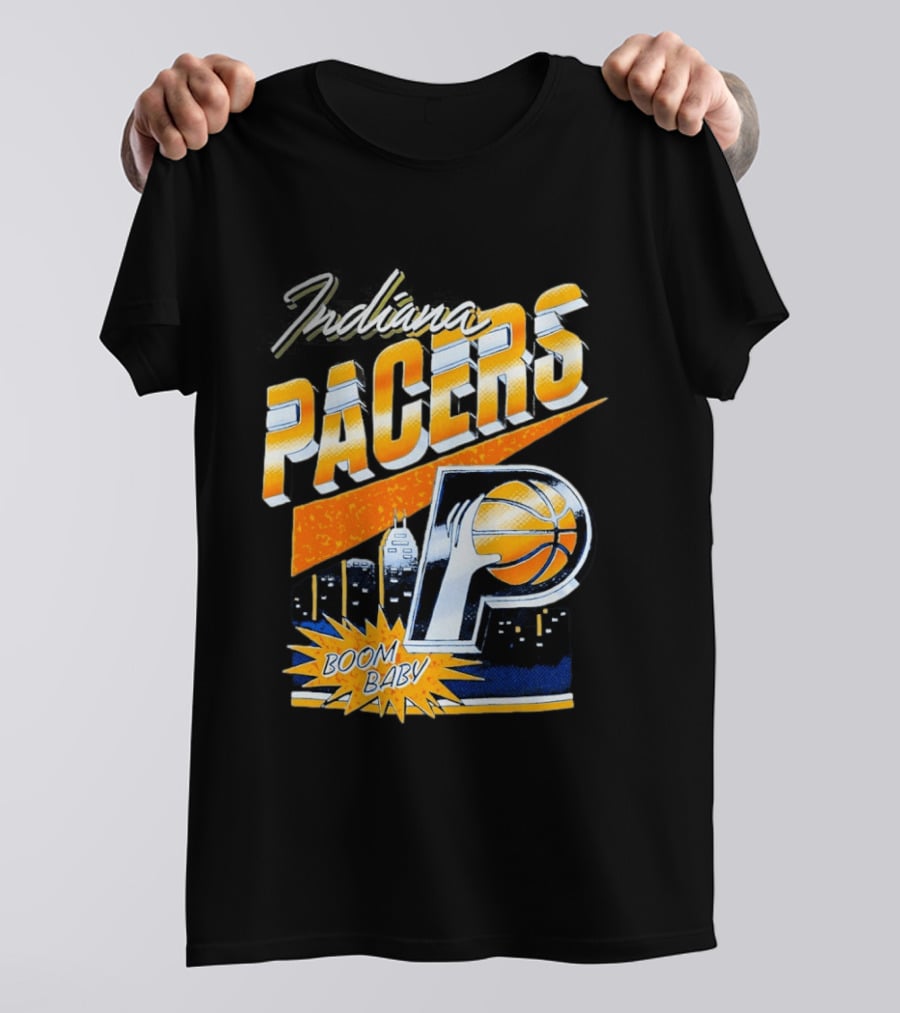 Indiana Pacers Boom Baby Basketball City T-Shirt