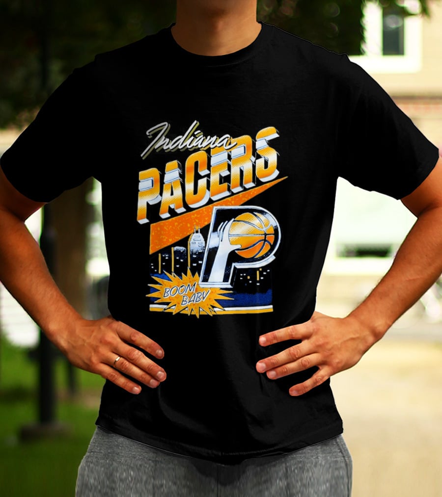 Indiana Pacers Boom Baby Basketball City T-Shirt