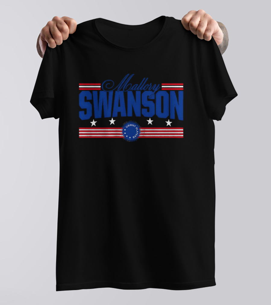 Mallory Swanson USWNT Player Stars And Stripes T-Shirt