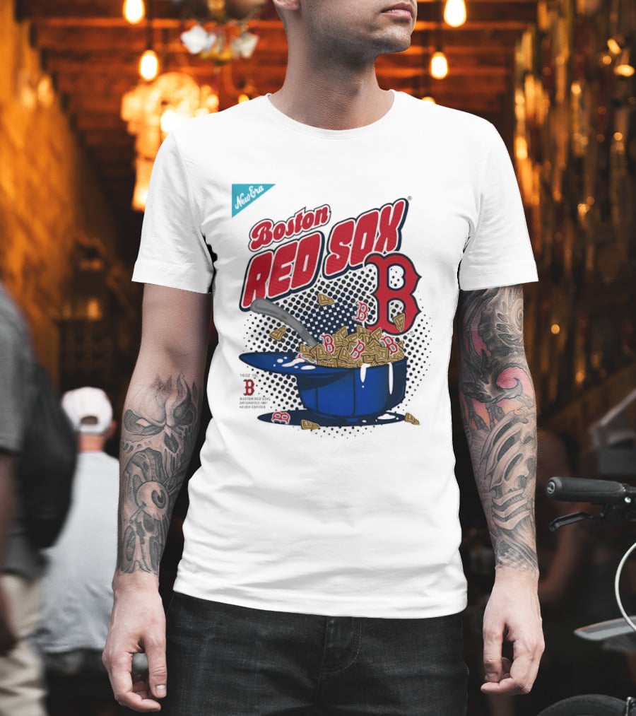 Boston Red Sox B Cap With Cereal Bowl T-Shirt