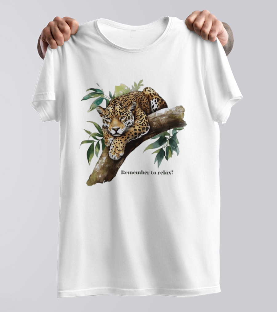 Jaguar Remember To Relax Nature Relaxation Wildlife T-Shirt
