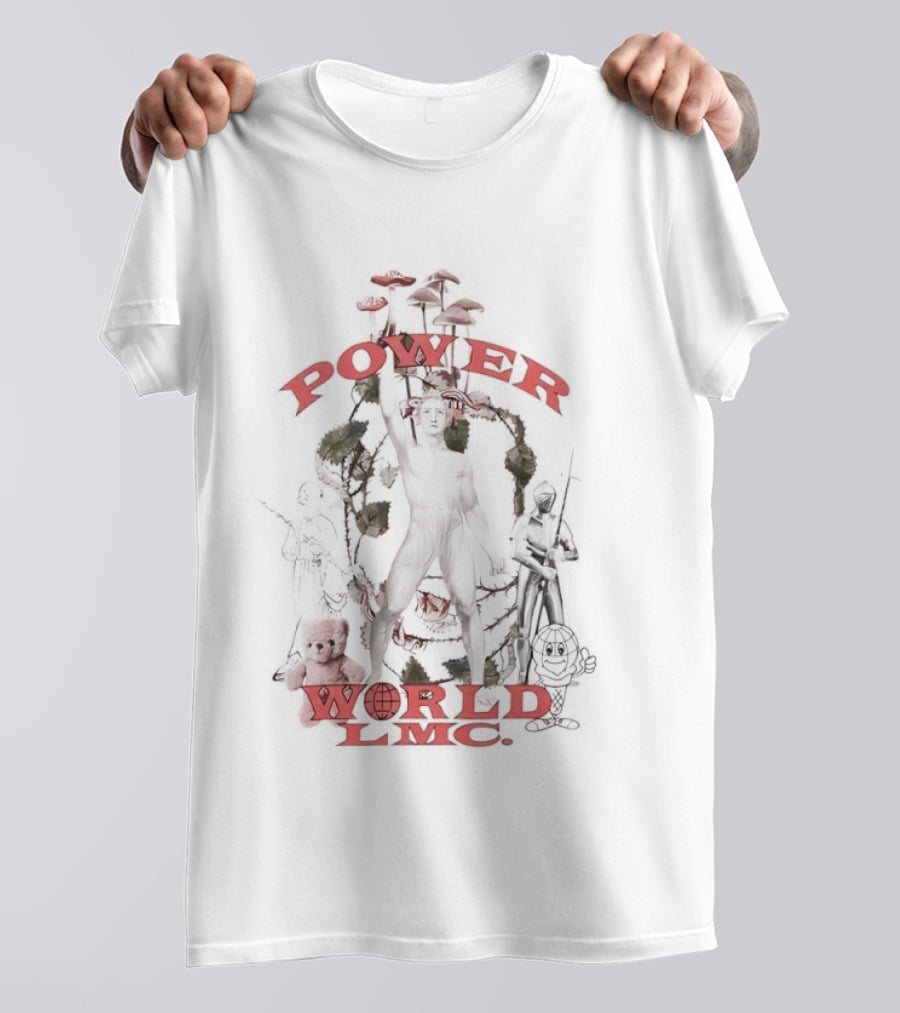 Power World LMC Silhouette With Nature And Teddy Bear T-Shirt