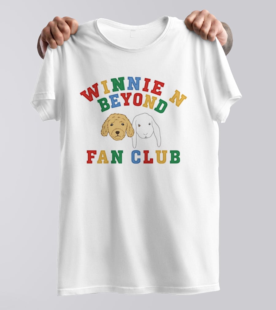 Winnie And Beyond Fan Club Colorful Dog Faces T-Shirt