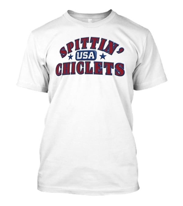 Spittin Chiclets USA Stars Arch Red White Blue T-Shirt