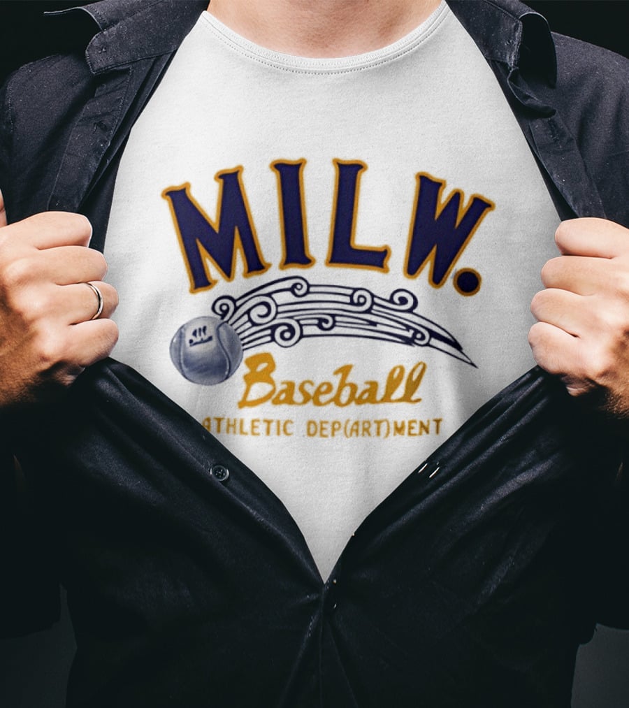 MILW Baseball Athletic Department Vintage Style Sports T-Shirt