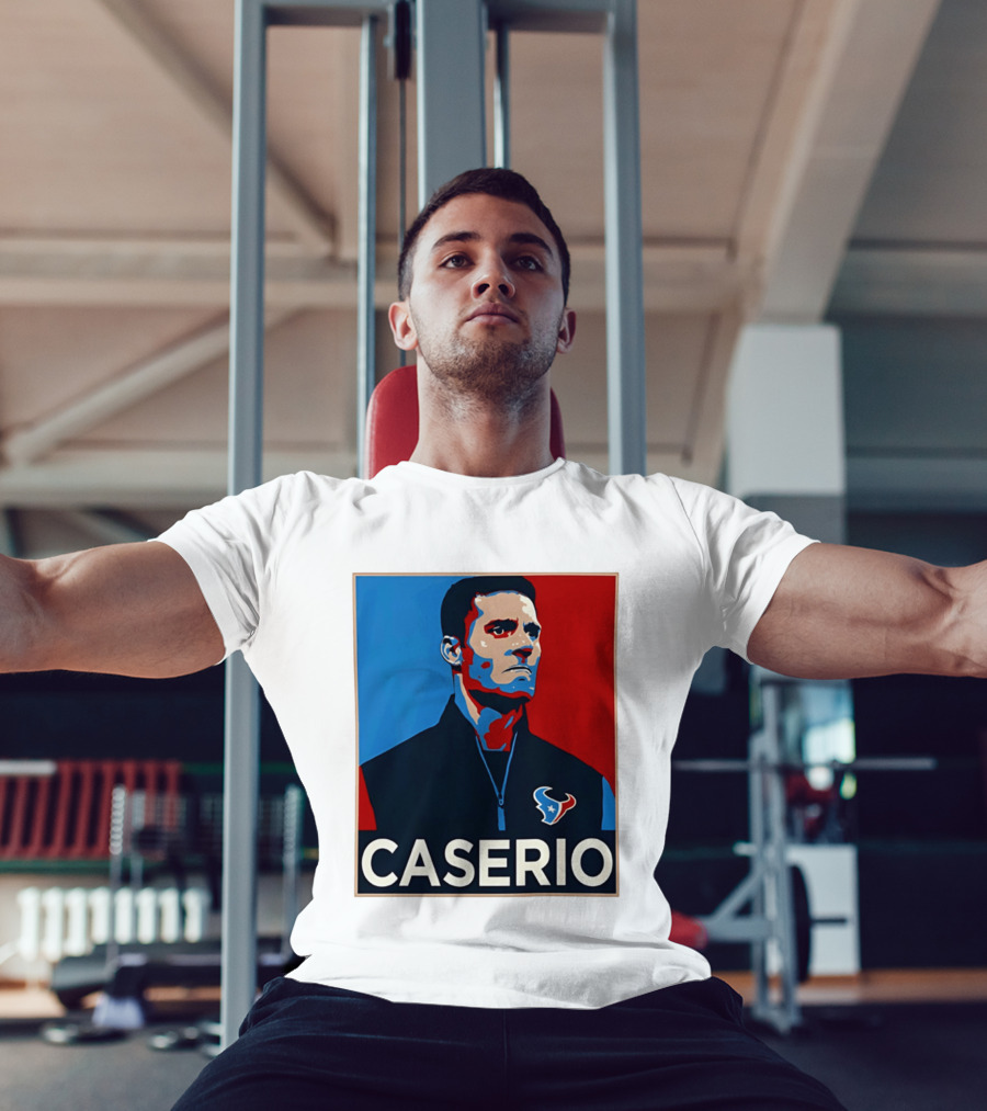 Caserio Houston Texans Bold Red Blue T-Shirt