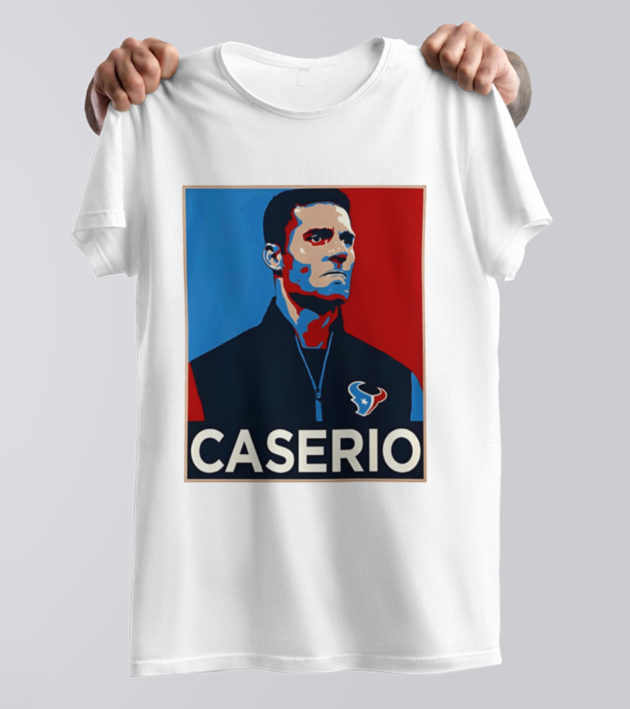 Caserio Houston Texans Bold Red Blue T-Shirt