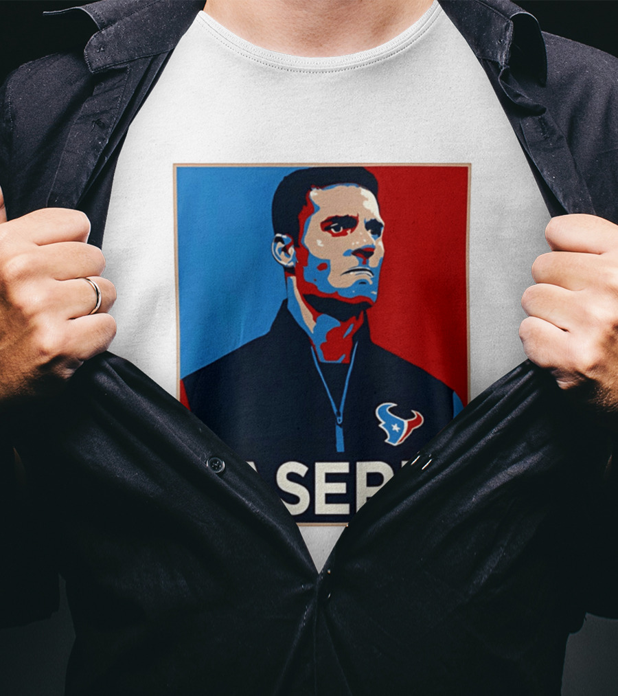 Caserio Houston Texans Bold Red Blue T-Shirt