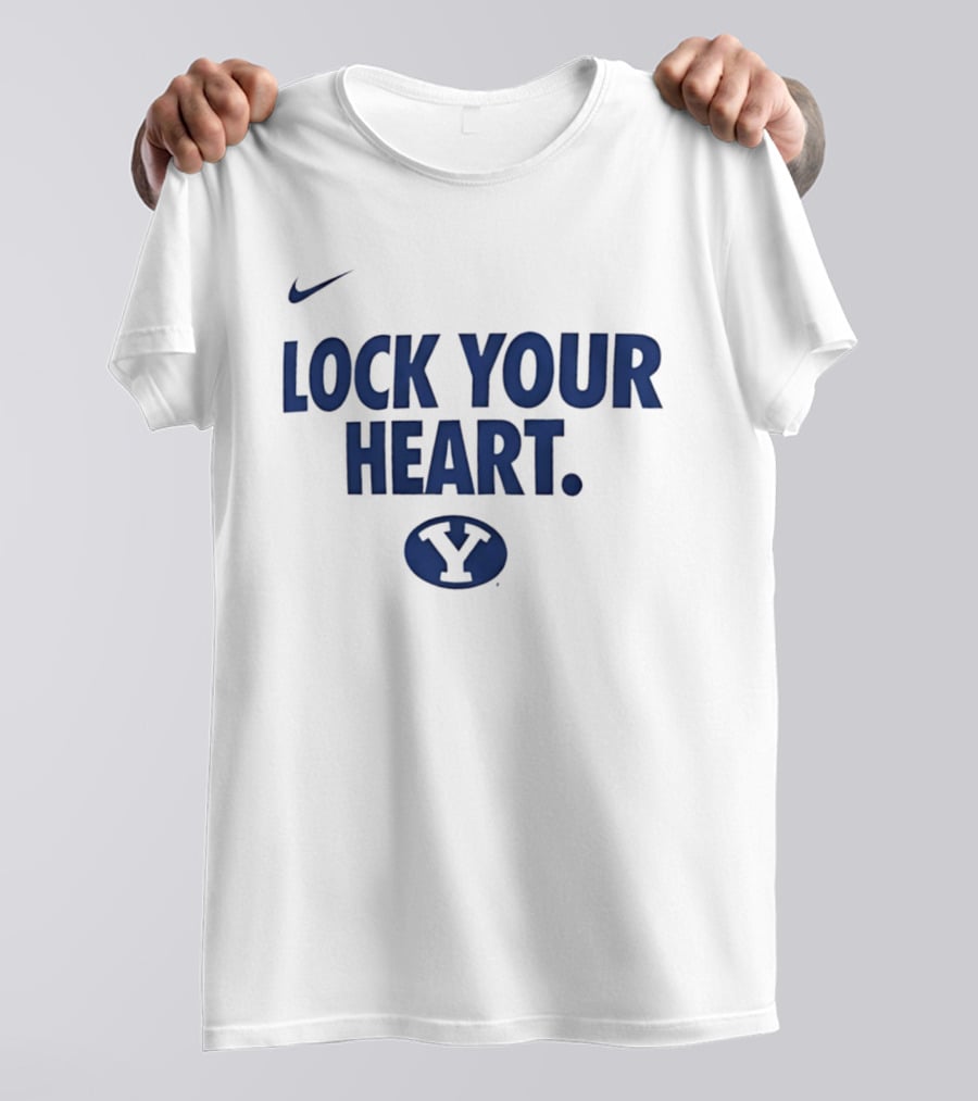 Nike BYU Cougars Lock Your Heart Y T-Shirt