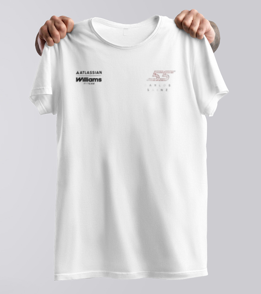 Scuderia Ferrari Style Carlos Sainz Signature Number 55 T-Shirt