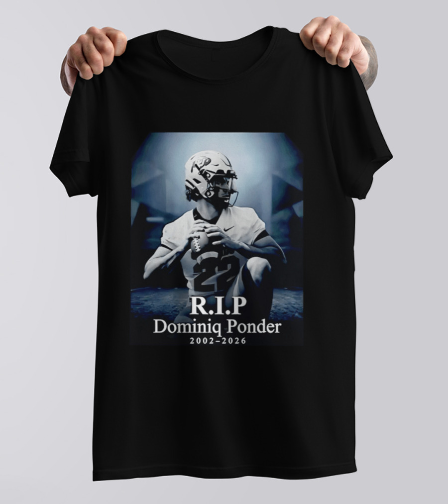 RIP Dominiq Ponder 2002 2026 Football T-Shirt