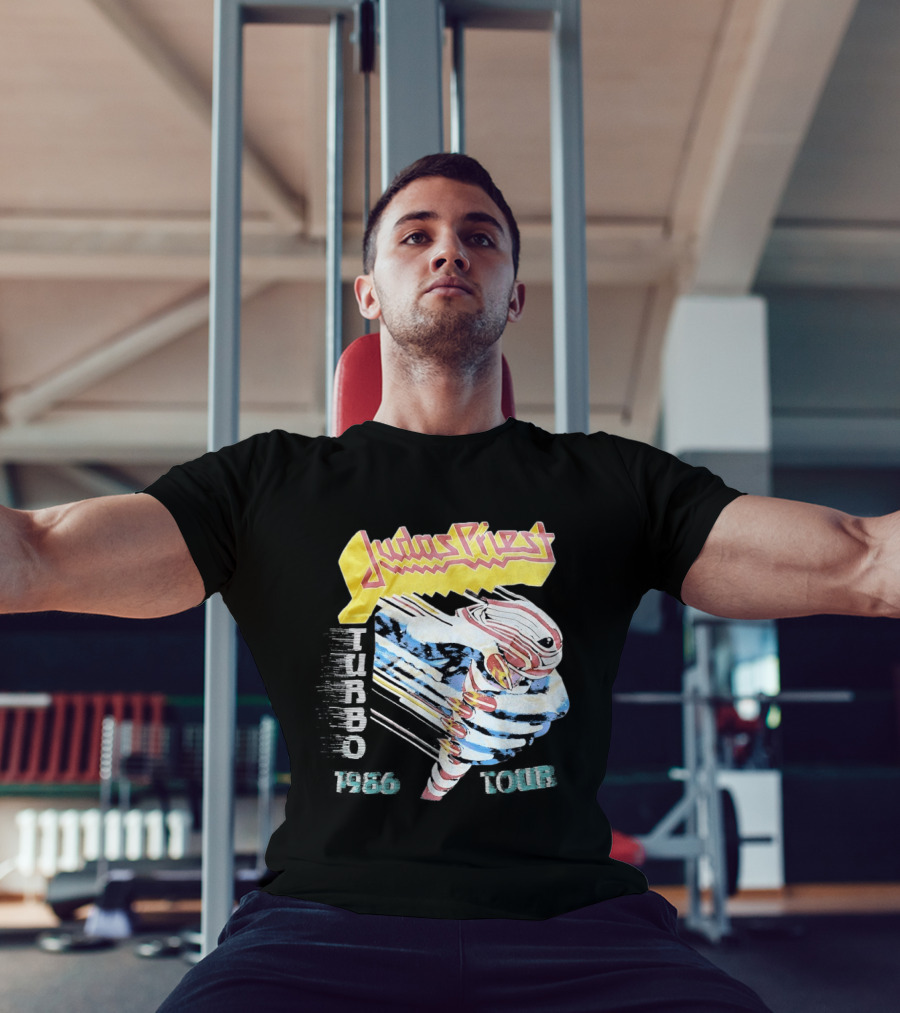 Judas Priest Turbo 1986 Tour Vintage Rock Music Memorabilia T-Shirt