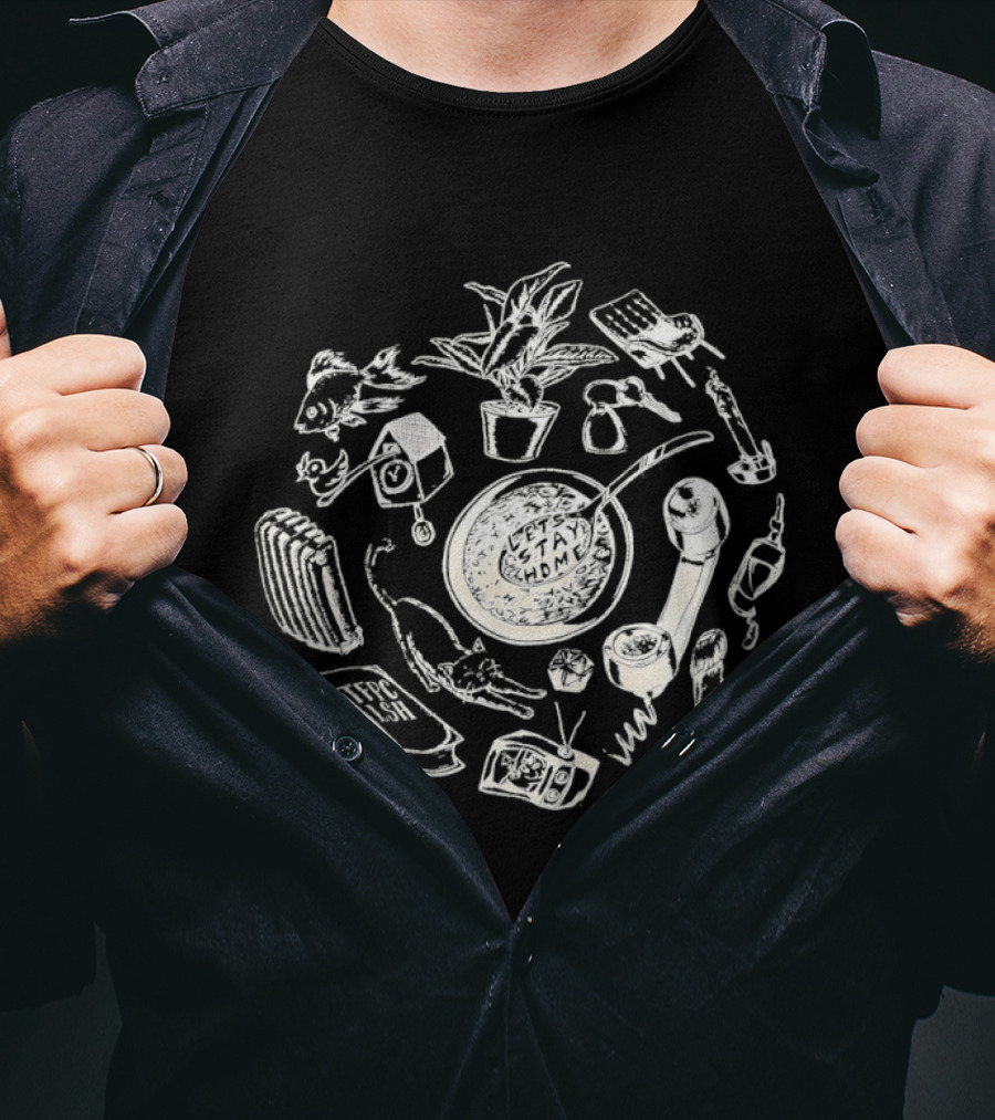 Let's Stay Home Soup Cozy Essential Everyday Items T-Shirt