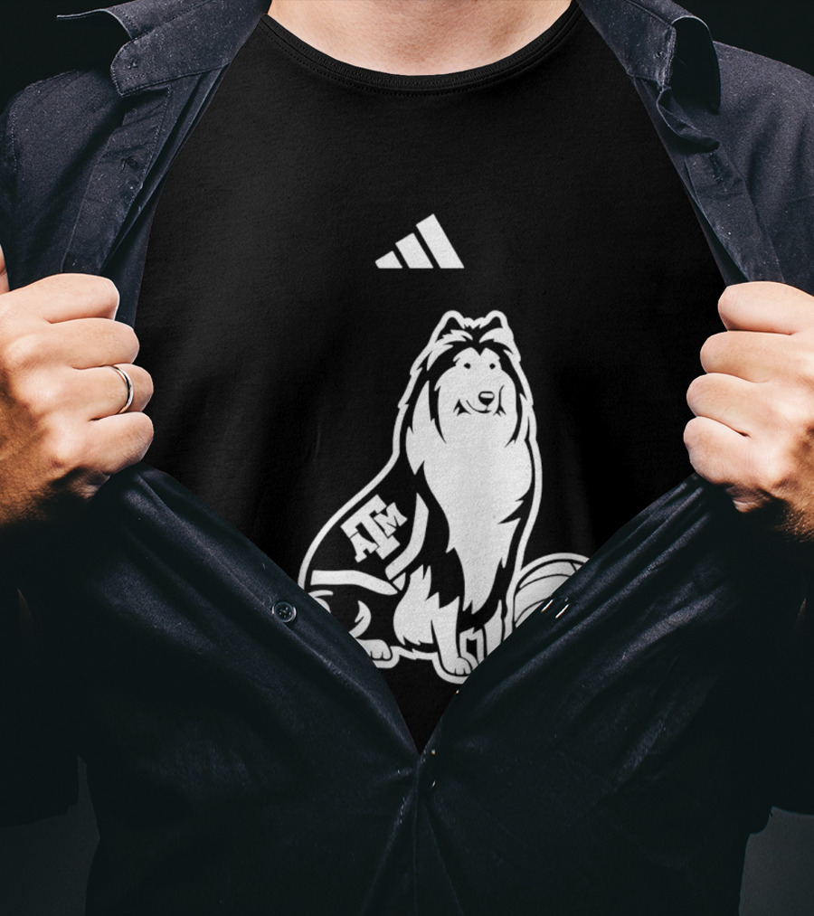 Adidas Texas A&M Aggies Volleyball Reveille Dog T-Shirt