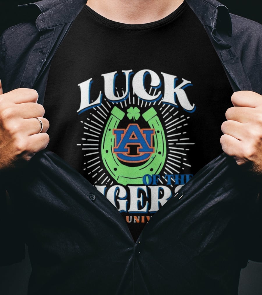 Luck On The Auburn Tigers Auburn University T-Shirt