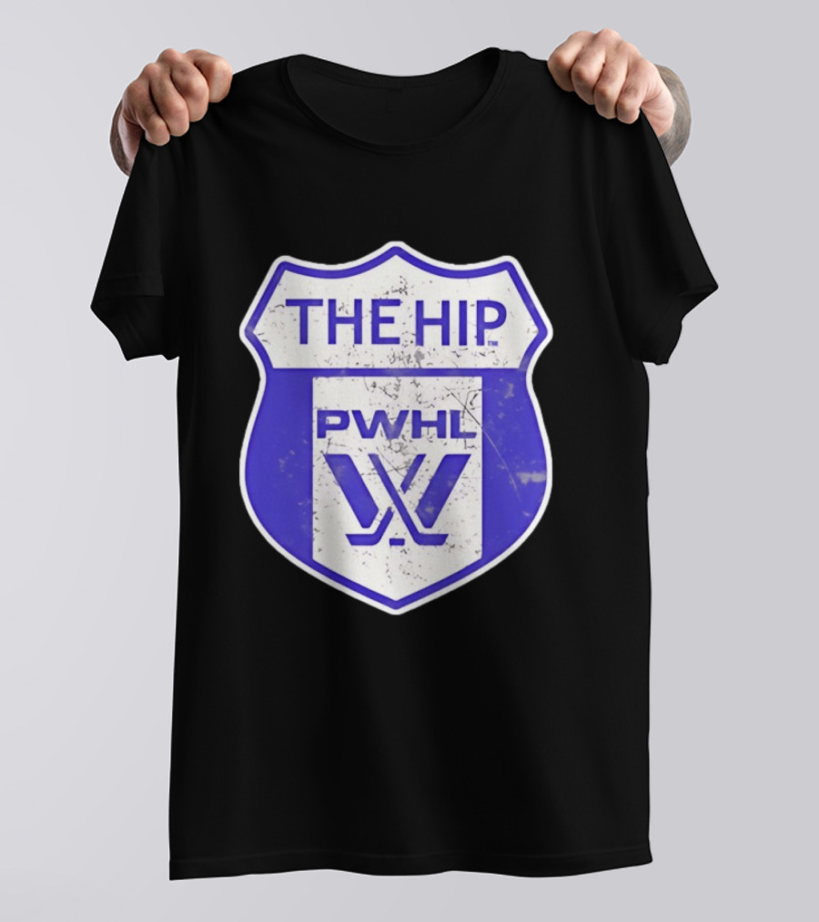 The Hip PWHL Hockey Badge Crest T-Shirt