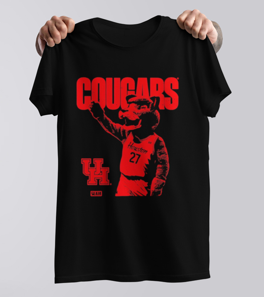 Houston Cougars Slam Dunk Mascot UH 27 T-Shirt