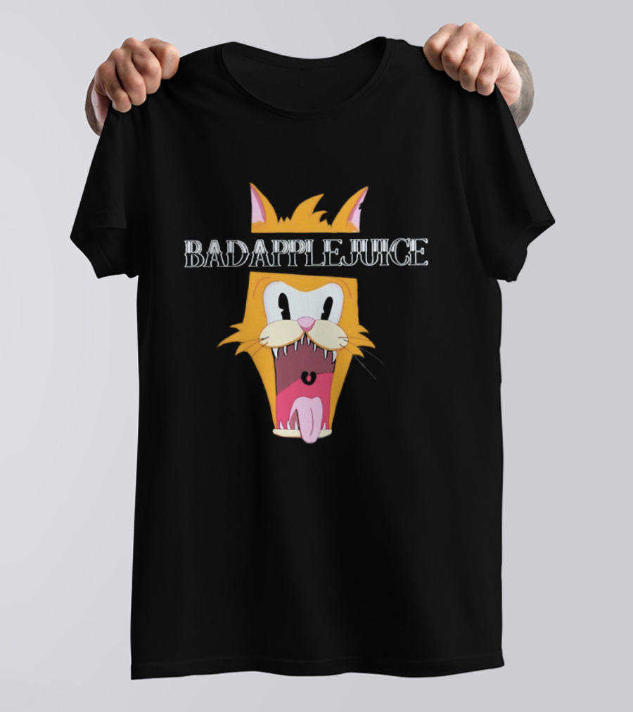 Badapple Juice Cartoon Cat Face T-Shirt