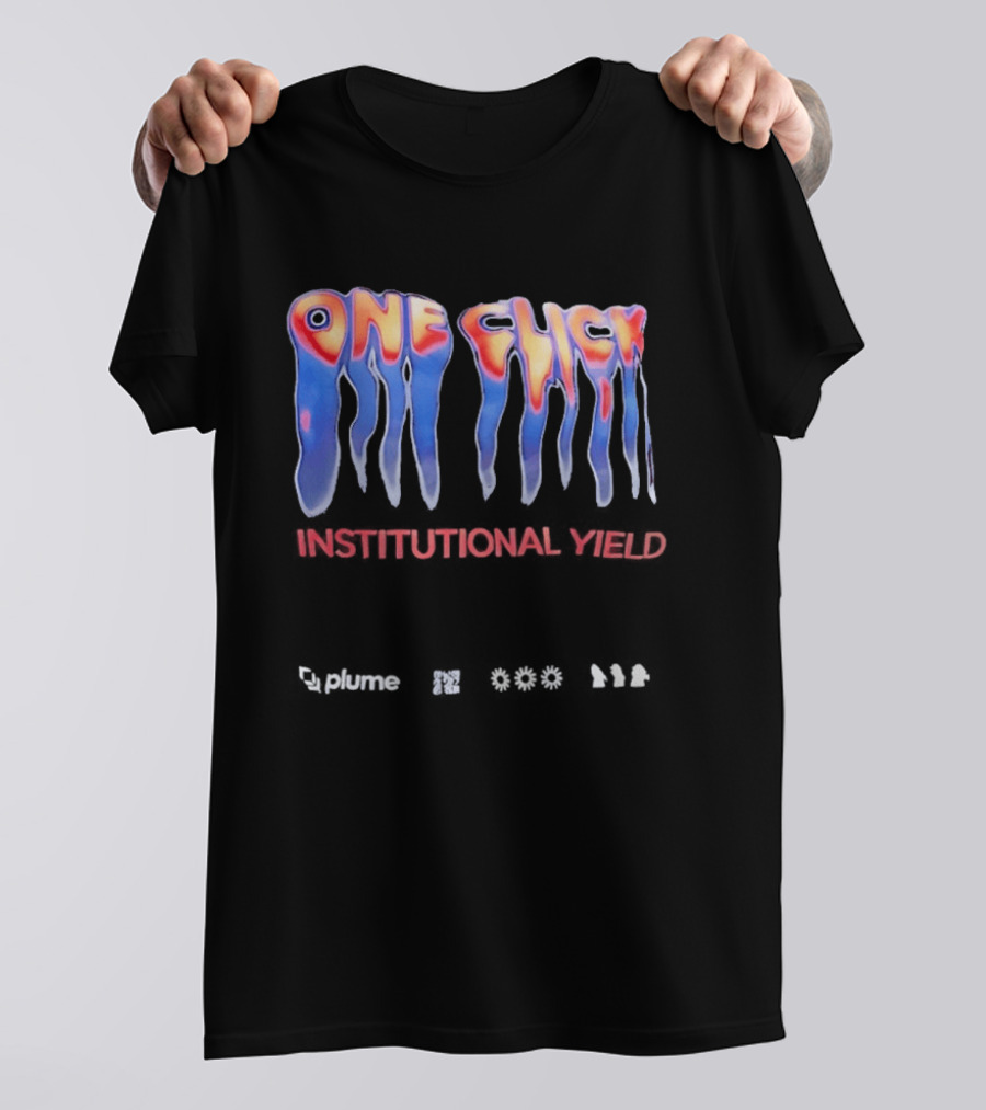 One Click Institutional Yield Plume Melting Graffiti 630 914 T-Shirt