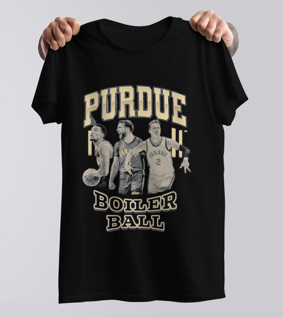 Purdue Boiler Ball Basketball Players Team Spirit T-Shirt