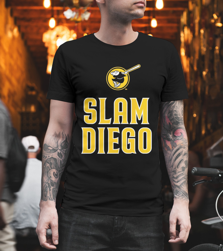 San Diego Padres Slam Diego Baseball Bat T-Shirt