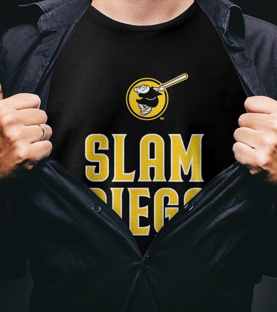 San Diego Padres Slam Diego Baseball Bat T-Shirt