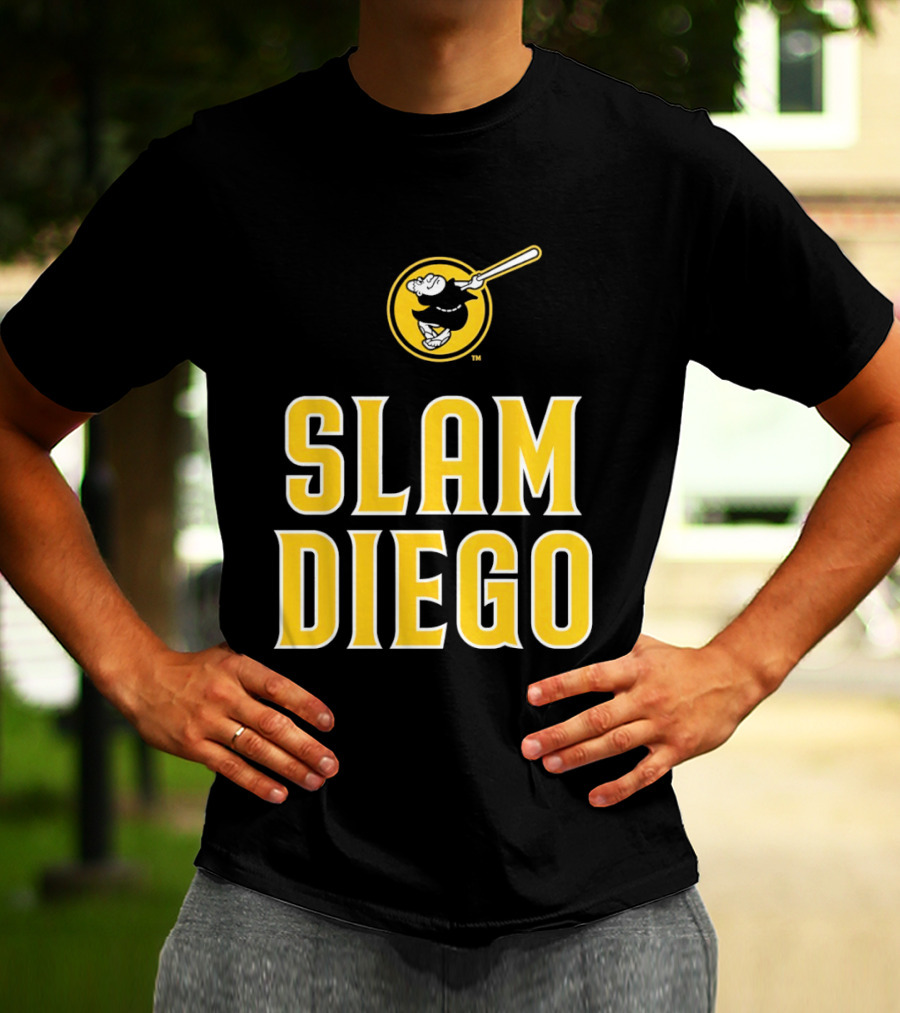 San Diego Padres Slam Diego Baseball Bat T-Shirt