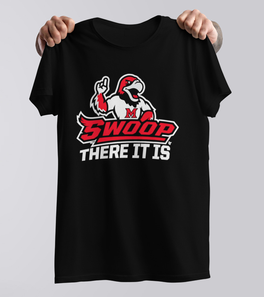 Miami RedHawks Swoop There It Is M Logo 2026 T-Shirt