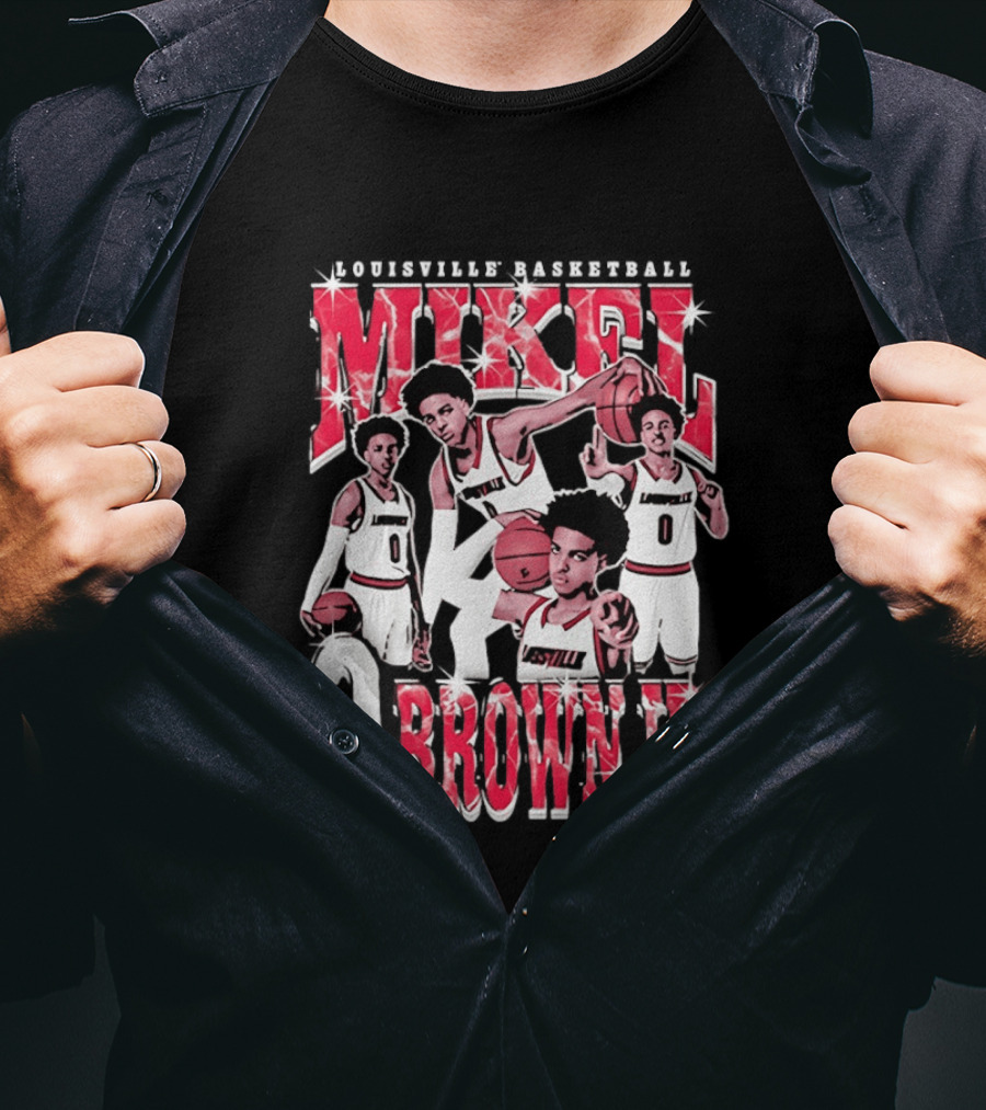 Mikel Brown Jr Louisville Cardinals Basketball Star Player 0 T-Shirt