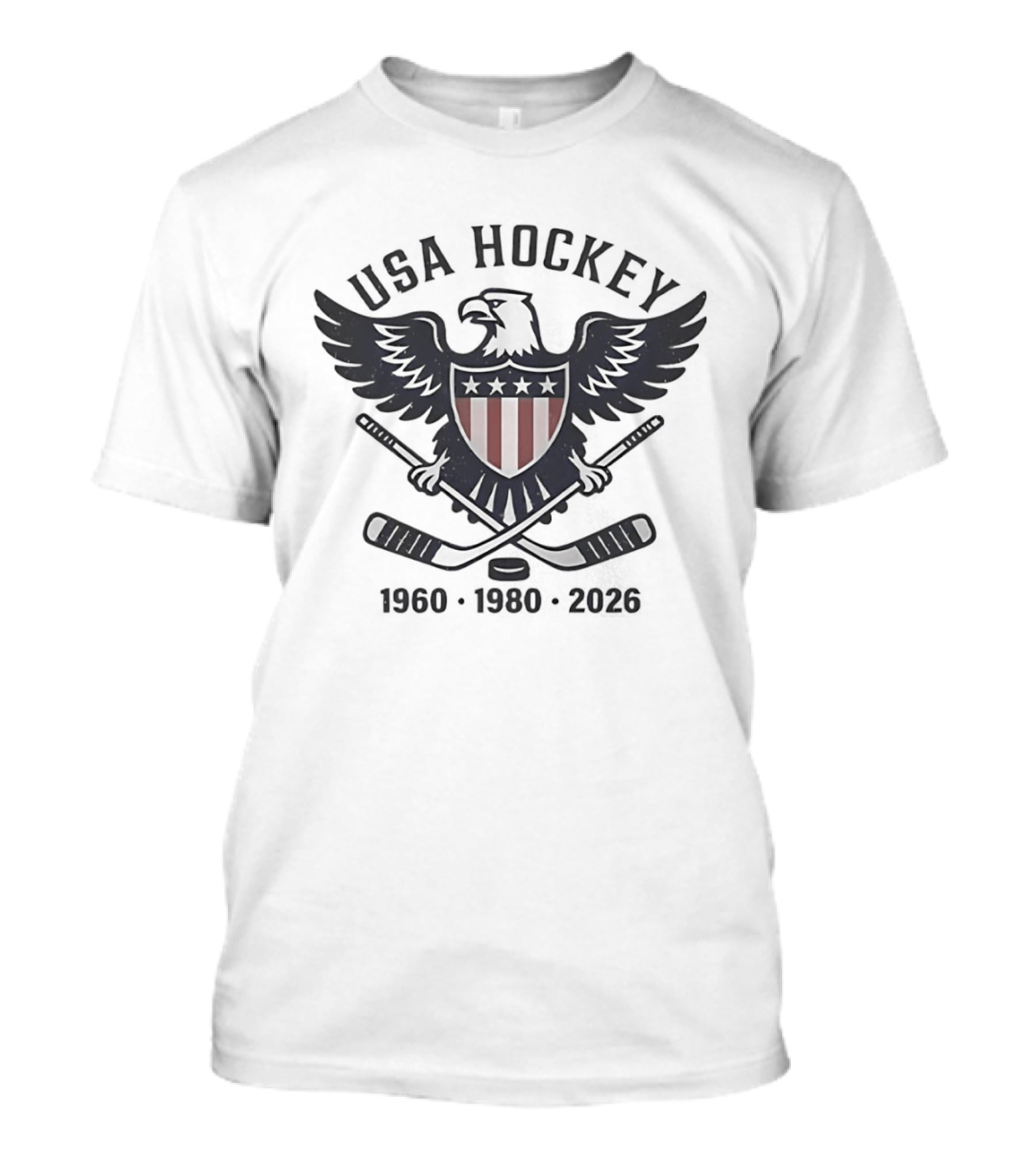 USA Hockey Eagle 1960 1980 2026 T-Shirt