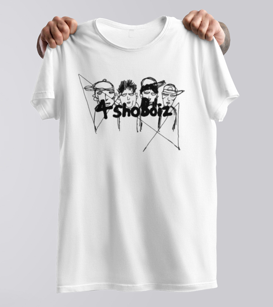 4 Shoboiz Retro Hip Hop Crew Sketch T-Shirt